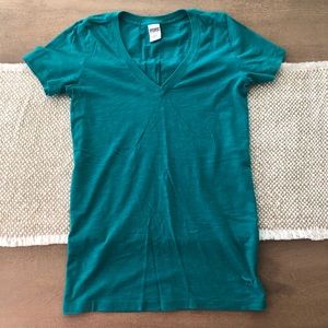 Victorias Secret Pink Teal Tee T-Shirt Sleepwear S